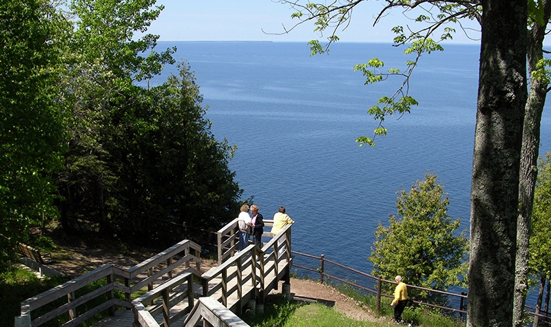 A vista of Lake Michigan