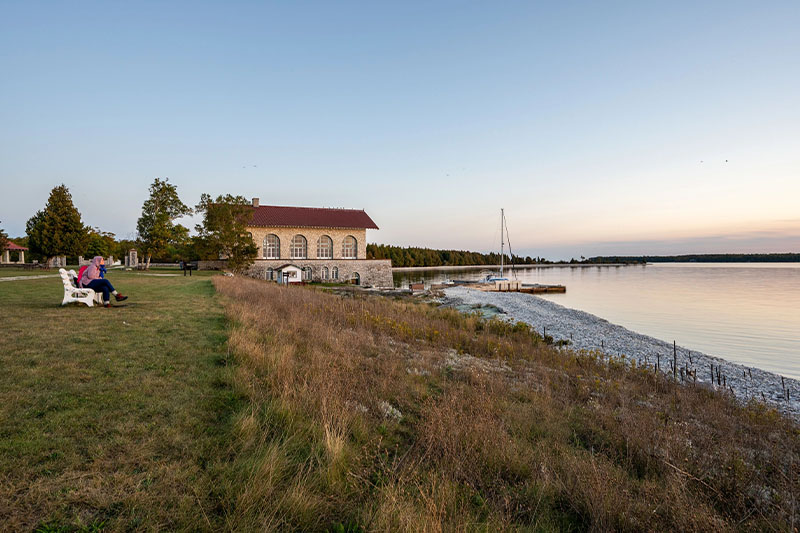 Thordarson's Boathouse on Rock Island State Park.