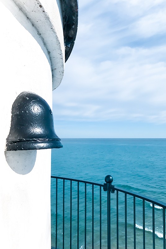 View from a lighthouse balcony