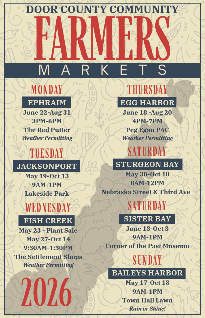 2025 Farmers Markets in Door County