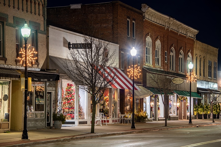 Downtown Fish creek in winter