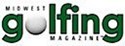 Midwest Golfing Magazine logo.