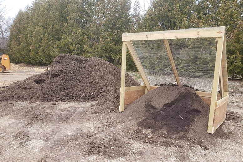 Compost site.