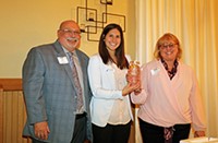 People receiving the Employer of the Year award in 2018.